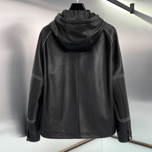 入手困難品！エルメス フーデッドジャケット コピーラムレザー erd01062